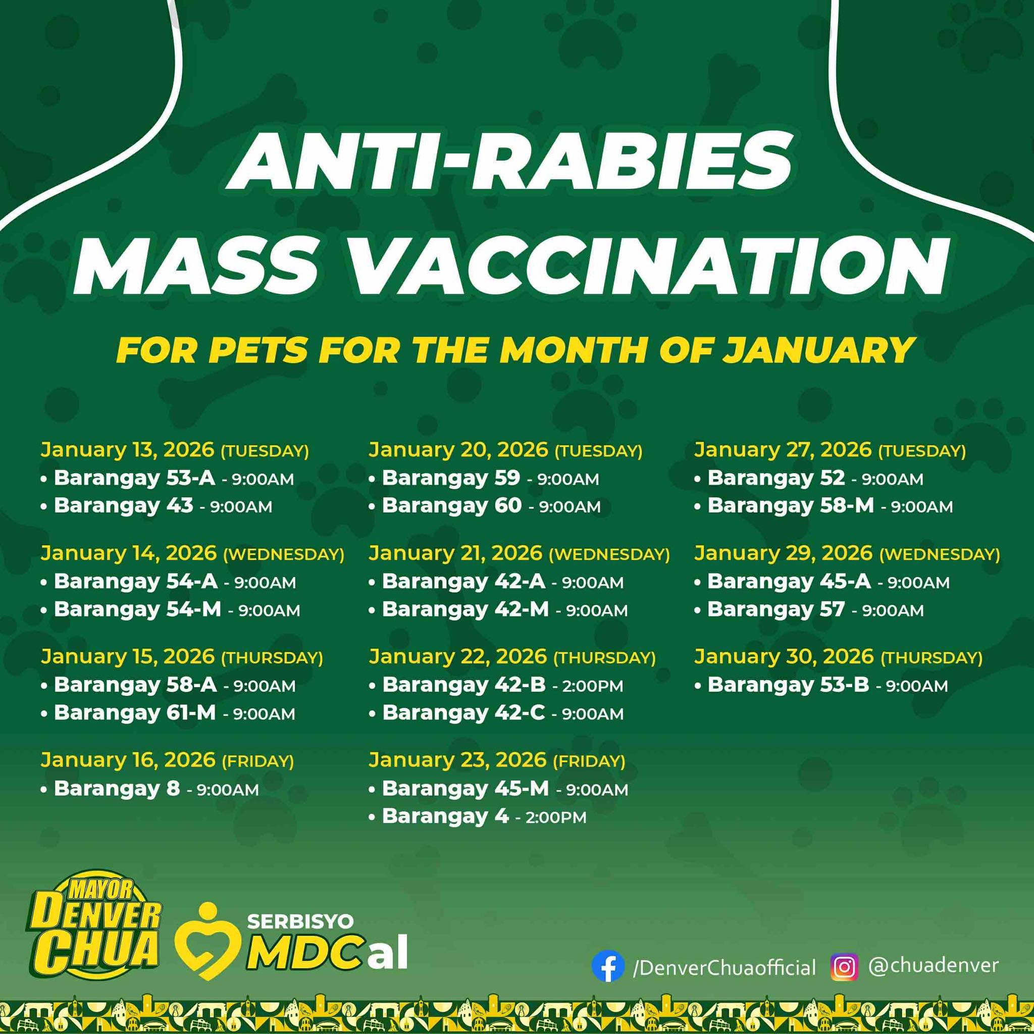 Denver Chua - Free Anti-Rabies Vaccination for Pets 🐶🐱... | Facebook