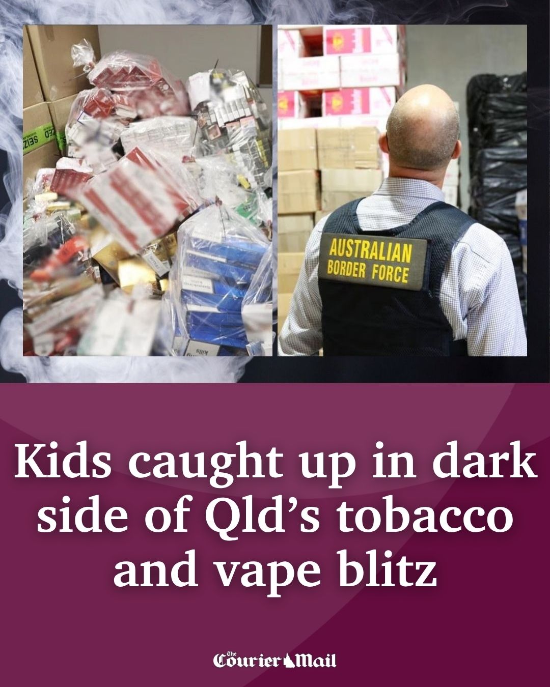 Queensland's crackdown on illicit tobacco and vape products has led to more  than 260 shops being shut in 18 months, but it's driven criminals to new  outlets, potentially putting children in their