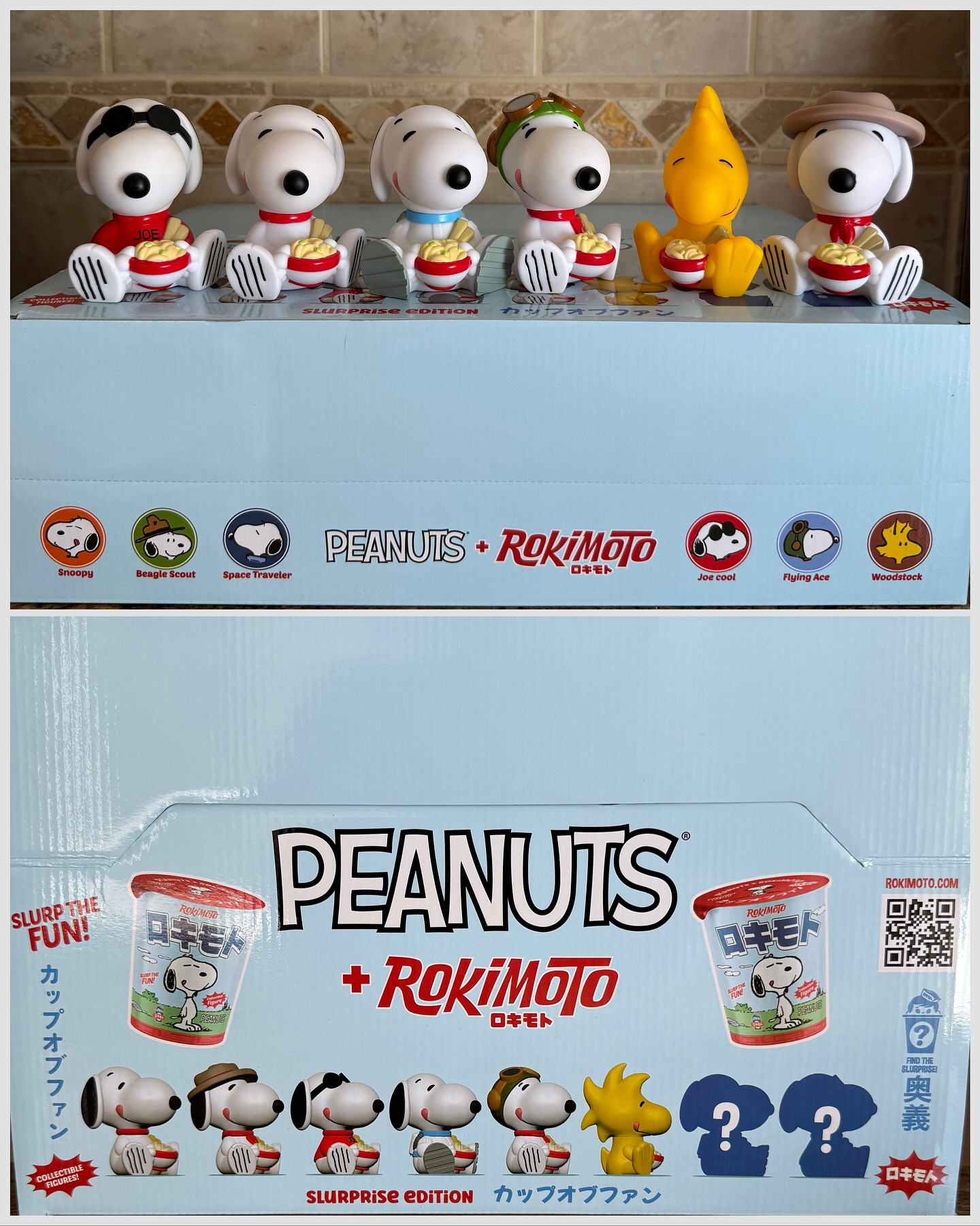 In hand with the new RokiMoto Snoopy figure, with this signed