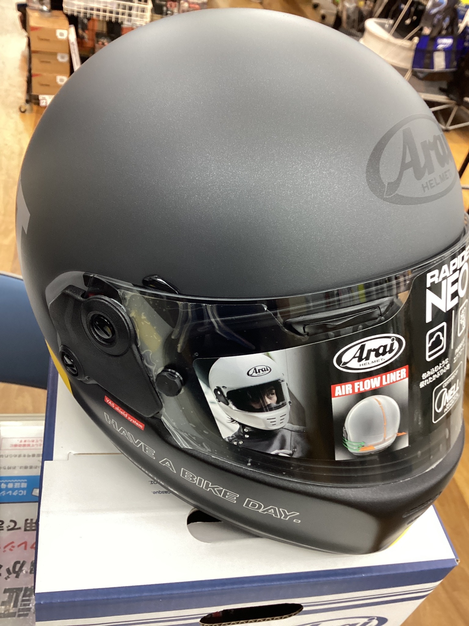 ❤️‍?新商品情報❤️‍? Araiのラパイドネオの新色「HAVE A BIKE DAY 