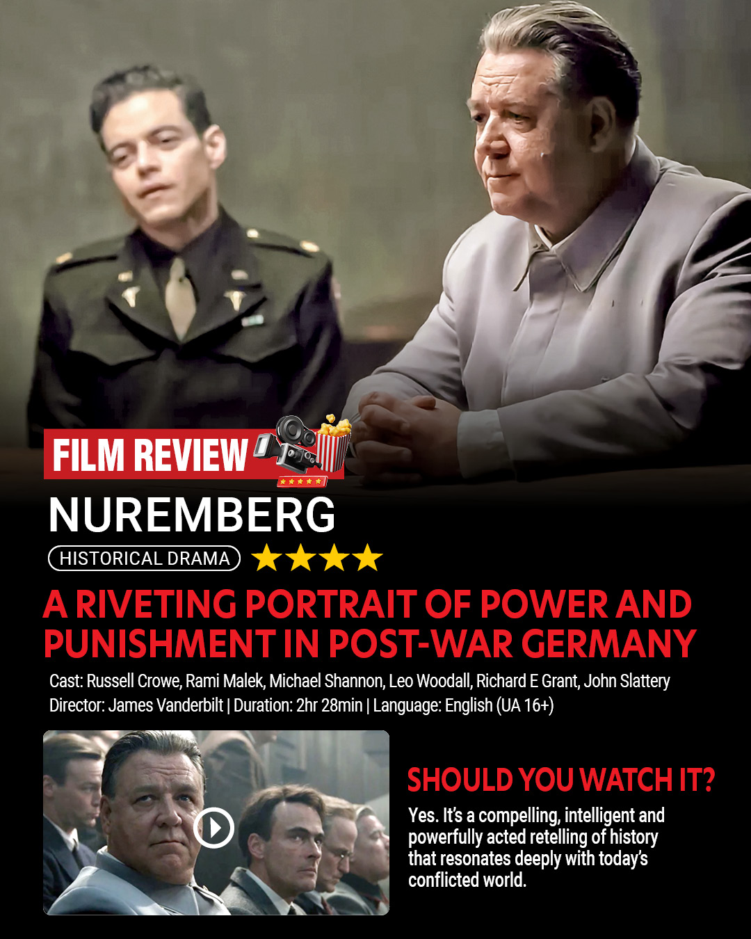 Chennai - #Nuremberg opens with the chilling line, “For those who lived ...