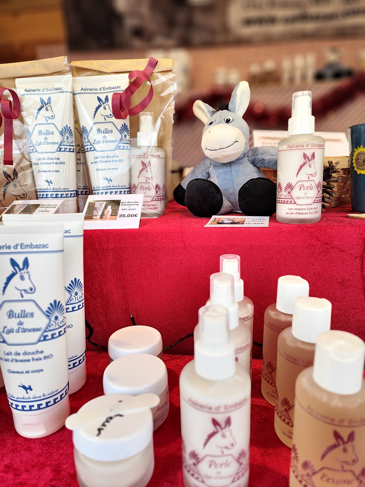 Lot De 4 Masques Visage Au Lait D'Ânesse - ASINERIE D'EMBAZAC - Soin Hydratant Neuf Sous Blister