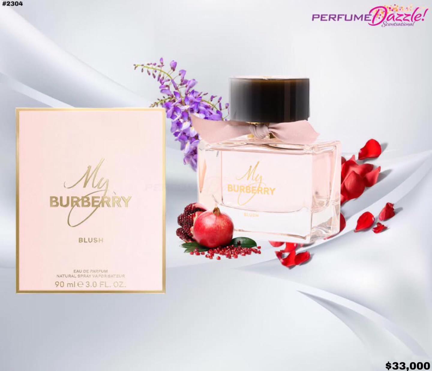 My Burberry Blush by Burberry 90ml EDP Spray -$33,000 ROSE, FRUITY 