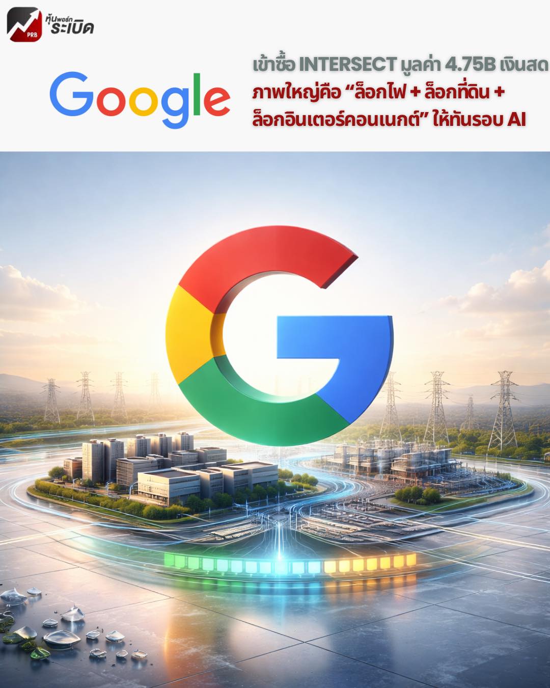 หุ้นพอร์ทระเบิด - Google–Intersect: ภาพใหญ่คือ “ล็อกไฟ +... | Facebook