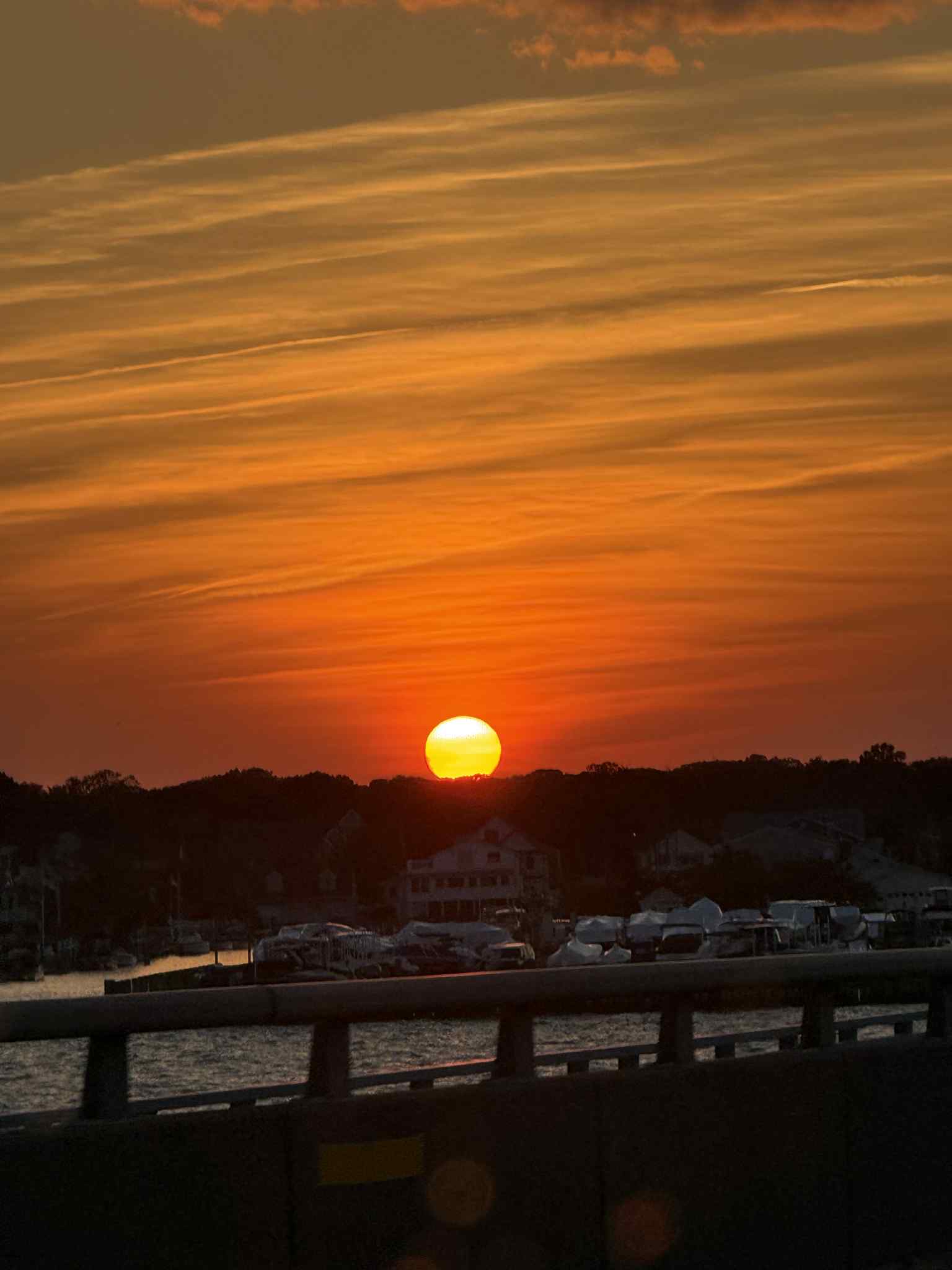 TOMS RIVER: Tonight's beautiful sunset looking west over the