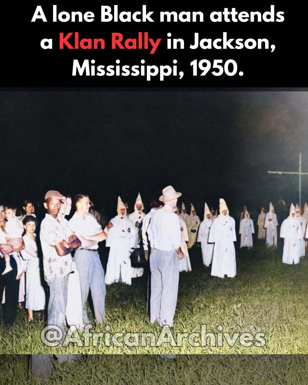 In May 1950, a Ku Klux Klan rally took place in Jackson