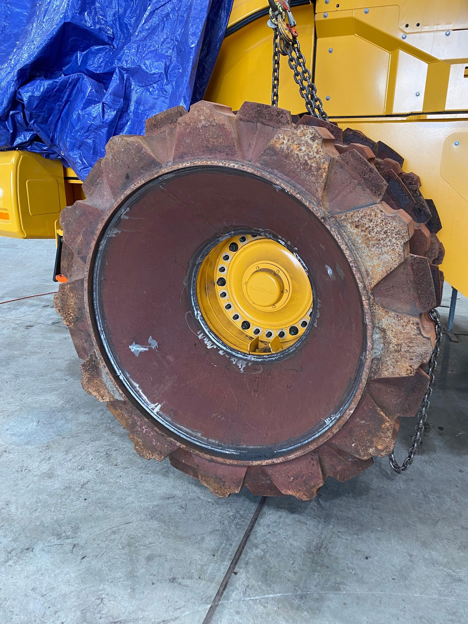 L2C Loader to Compactor Attachment - Compactor wheels for the L150 are ...