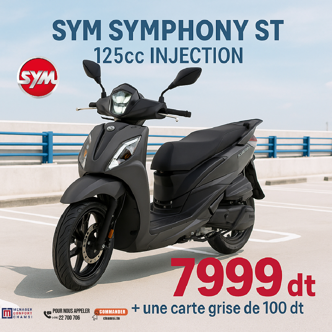Chamsi - 🚨 ديما فمّا الجديد في CHAMSI 🚨 🛵 وصلت توا الموتو SYM SYMPHONY ...