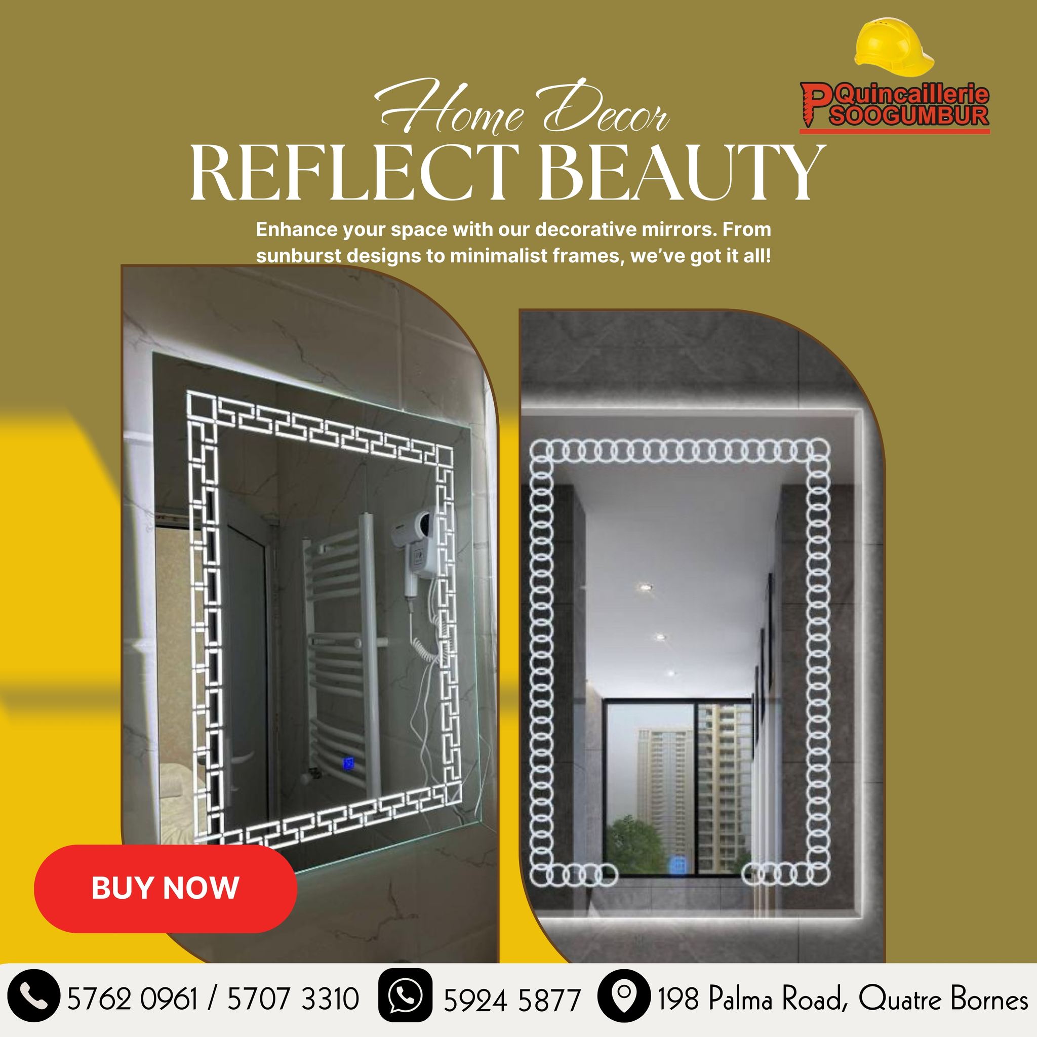 Quincaillerie - Reflect Beauty in Every Corner! Upgrade your space with ...