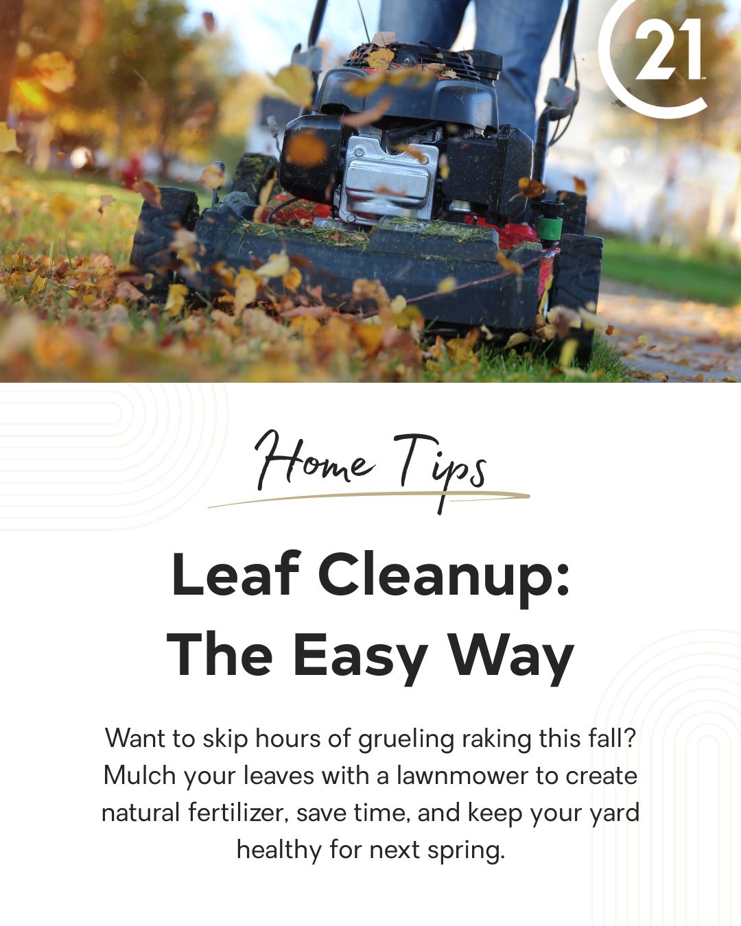 🍂 Say goodbye to endless raking and heavy leaf bags. Most lawnmowers ...