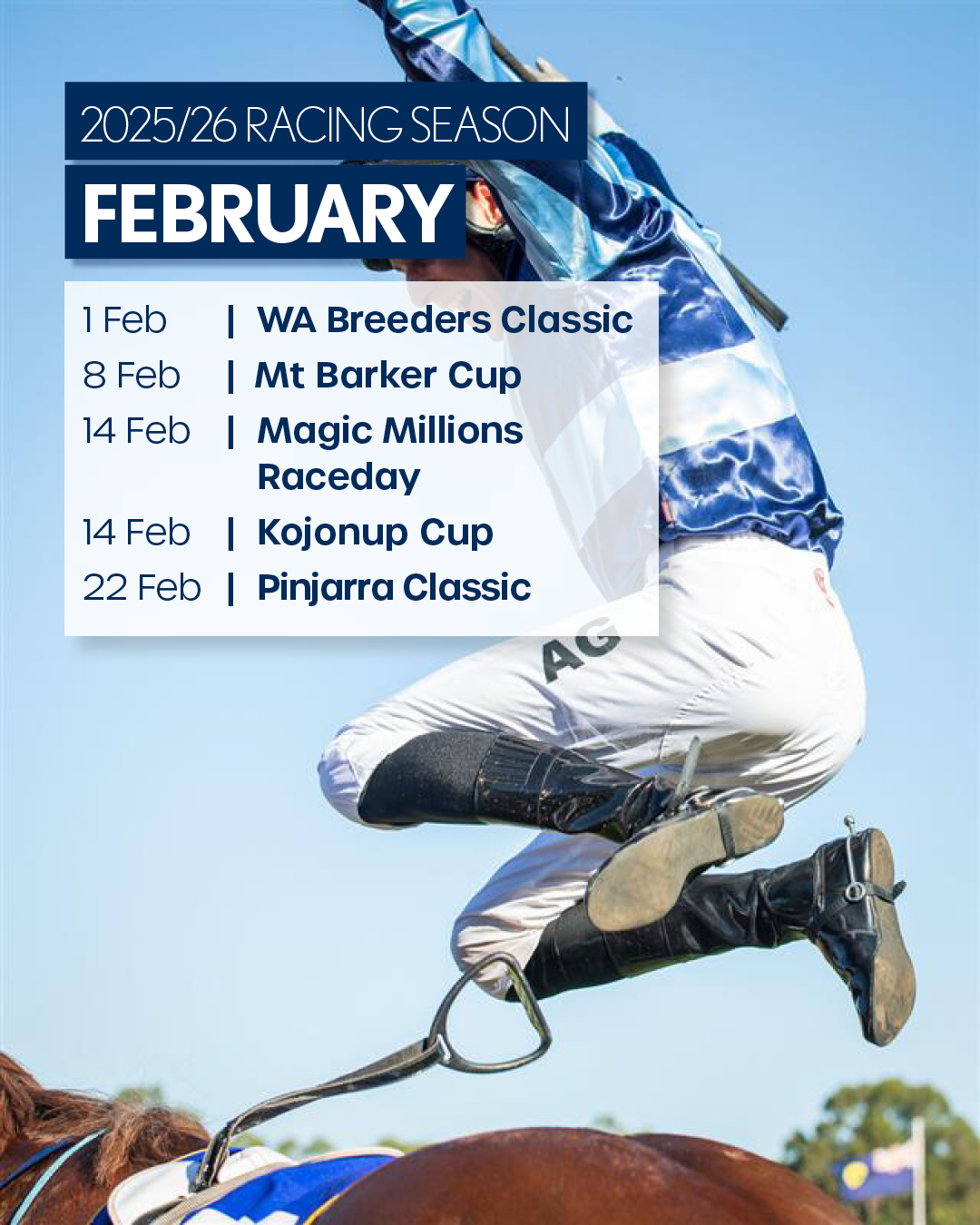 Racing - Pinjarra Race Club / Pinjarra Park Mt Barker Turf Club - WA ...