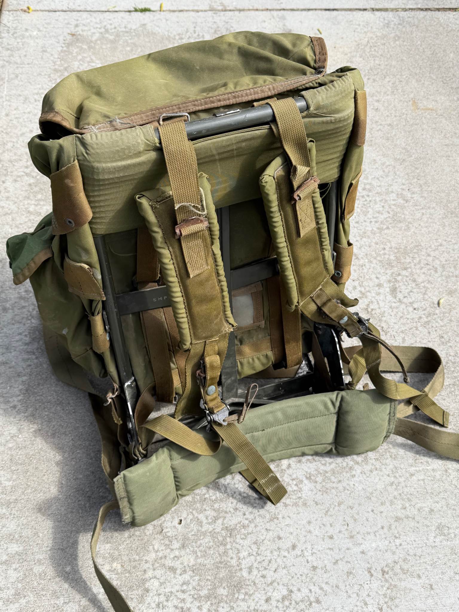Vintage US Military Alice Pack Rucksack With LC1 Frame Radio Rack ...