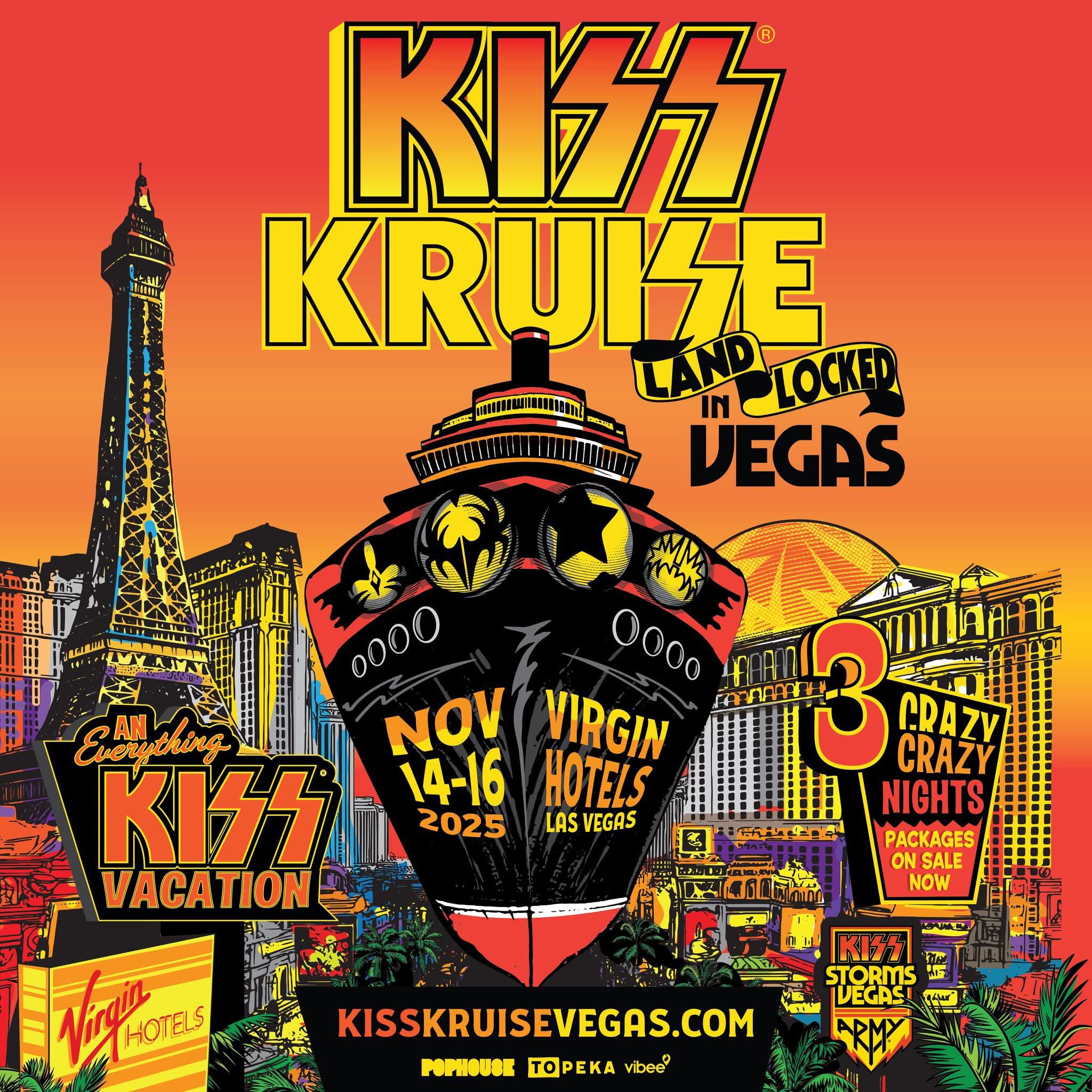 KISS KRUISE LAND LOCKED IN VEGAS electric show setlist
