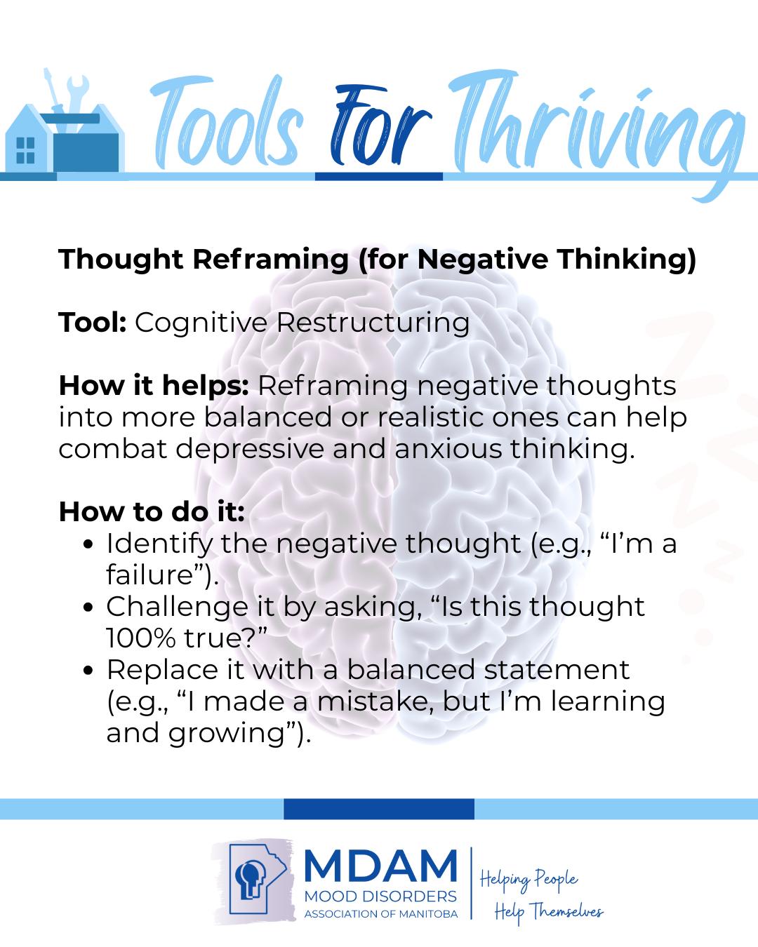 🛠️ Tools for... - Mood Disorders Association of Manitoba | Facebook