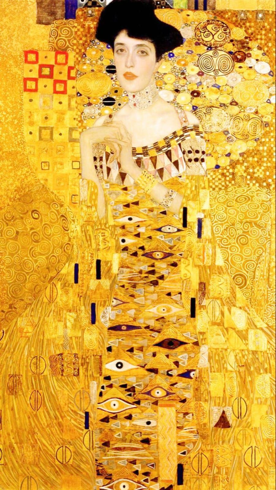gustav klimt gold dress Klimt, Portrait of Adele Bloch-Bauer I, 1907 flowy maternity dress