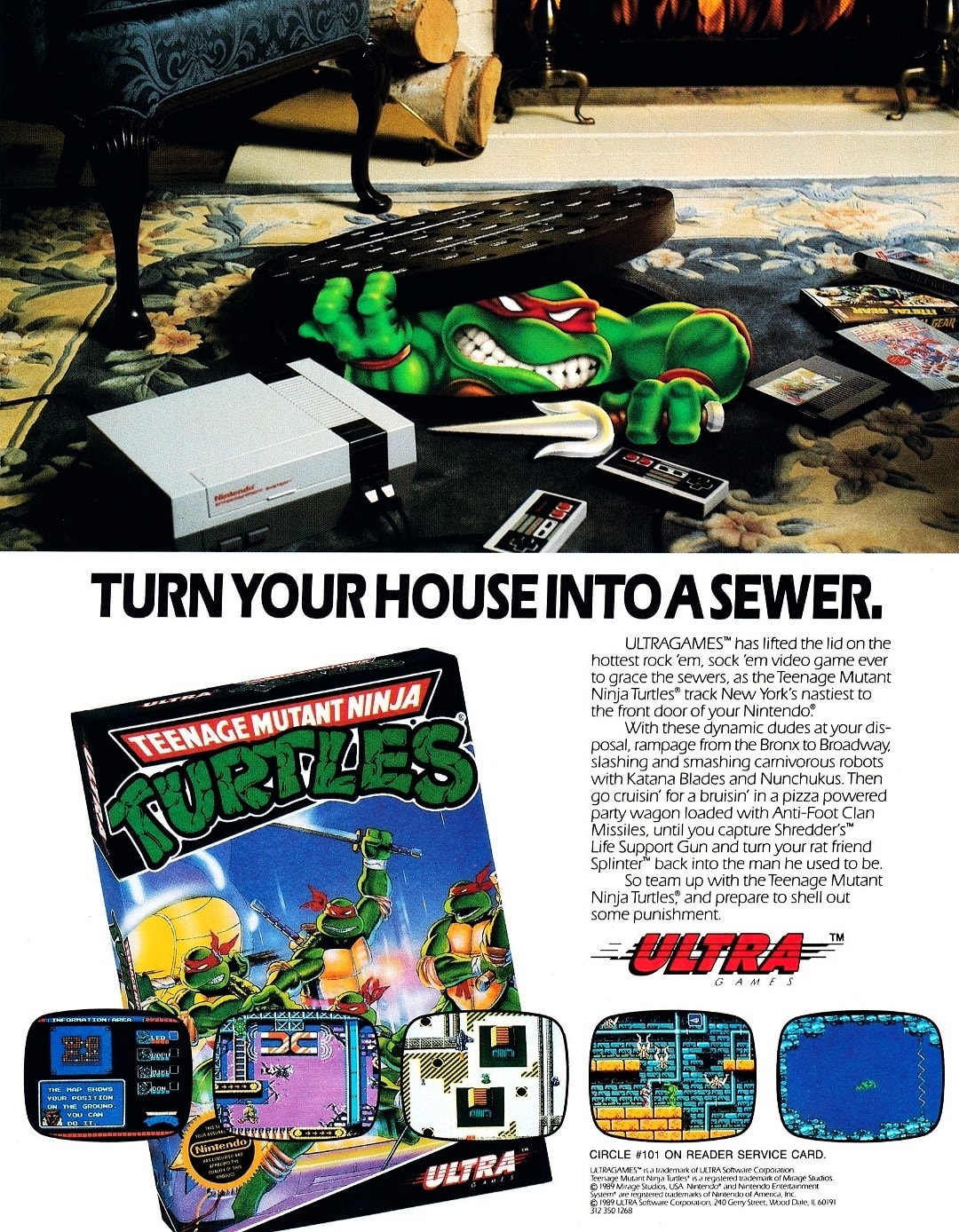 茶子 R The Teenage Mutant Ninja Turtles on the cover of the May/June 1989