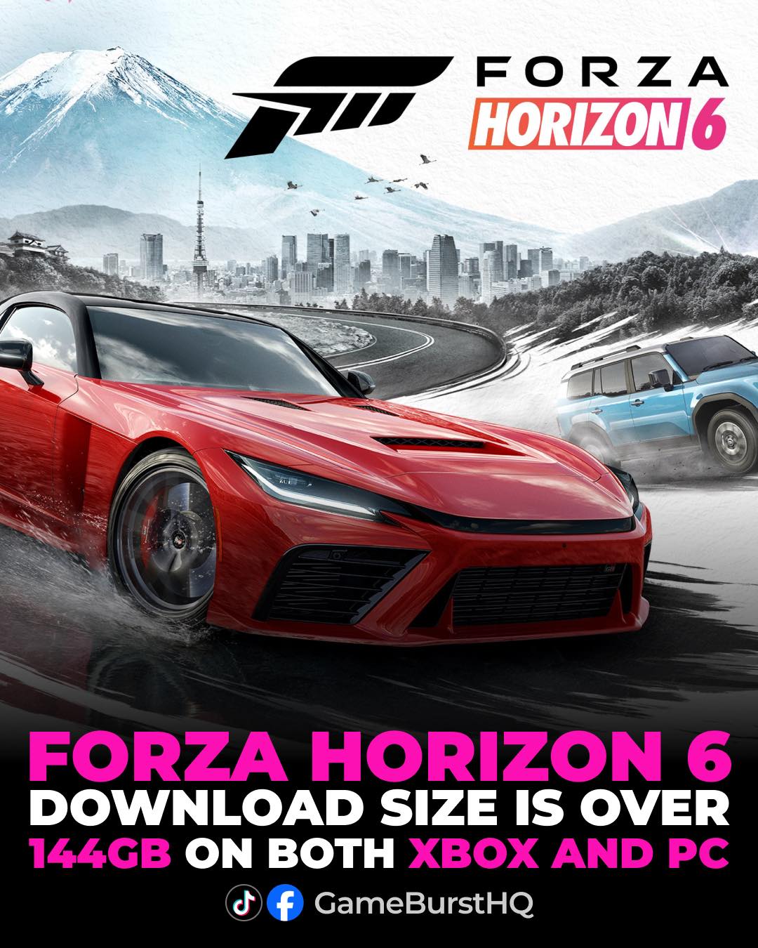 Forza Horizon 6 file size has been revealed, and it's massive