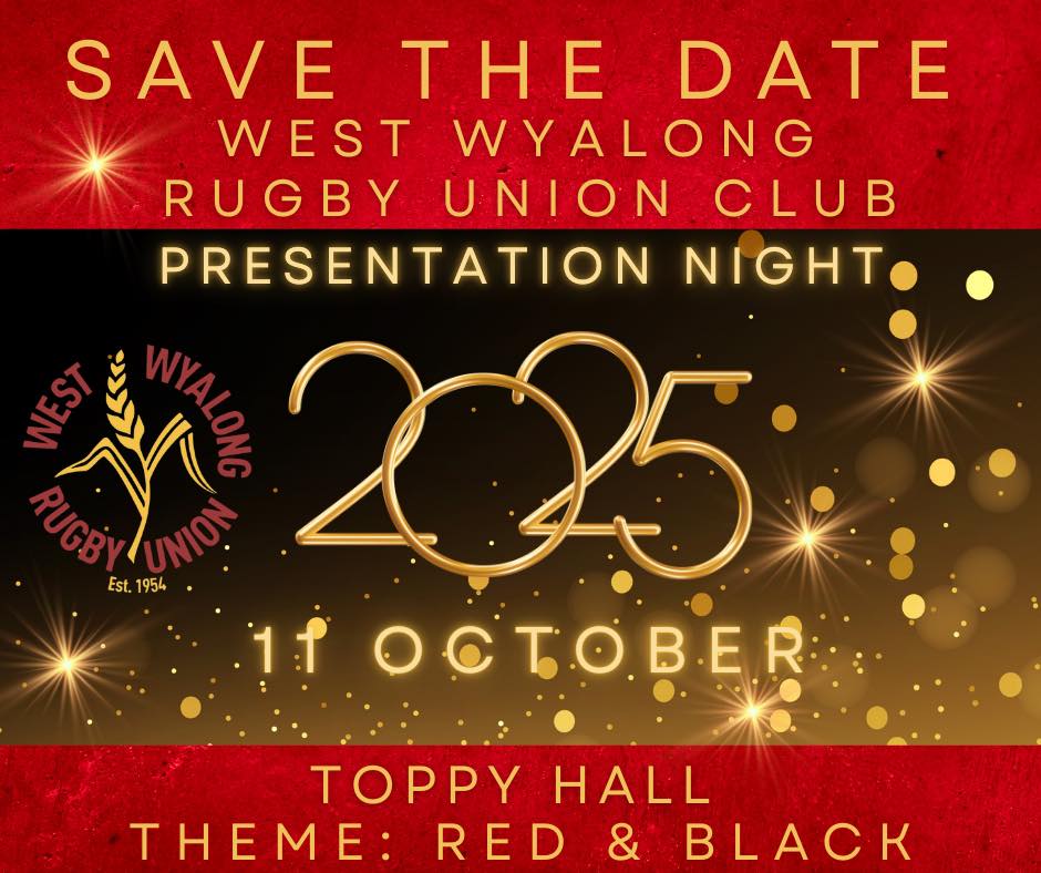 West - 📅 SAVE THE DATE 📅 West Wyalong Rugby Union Club Presentation ...