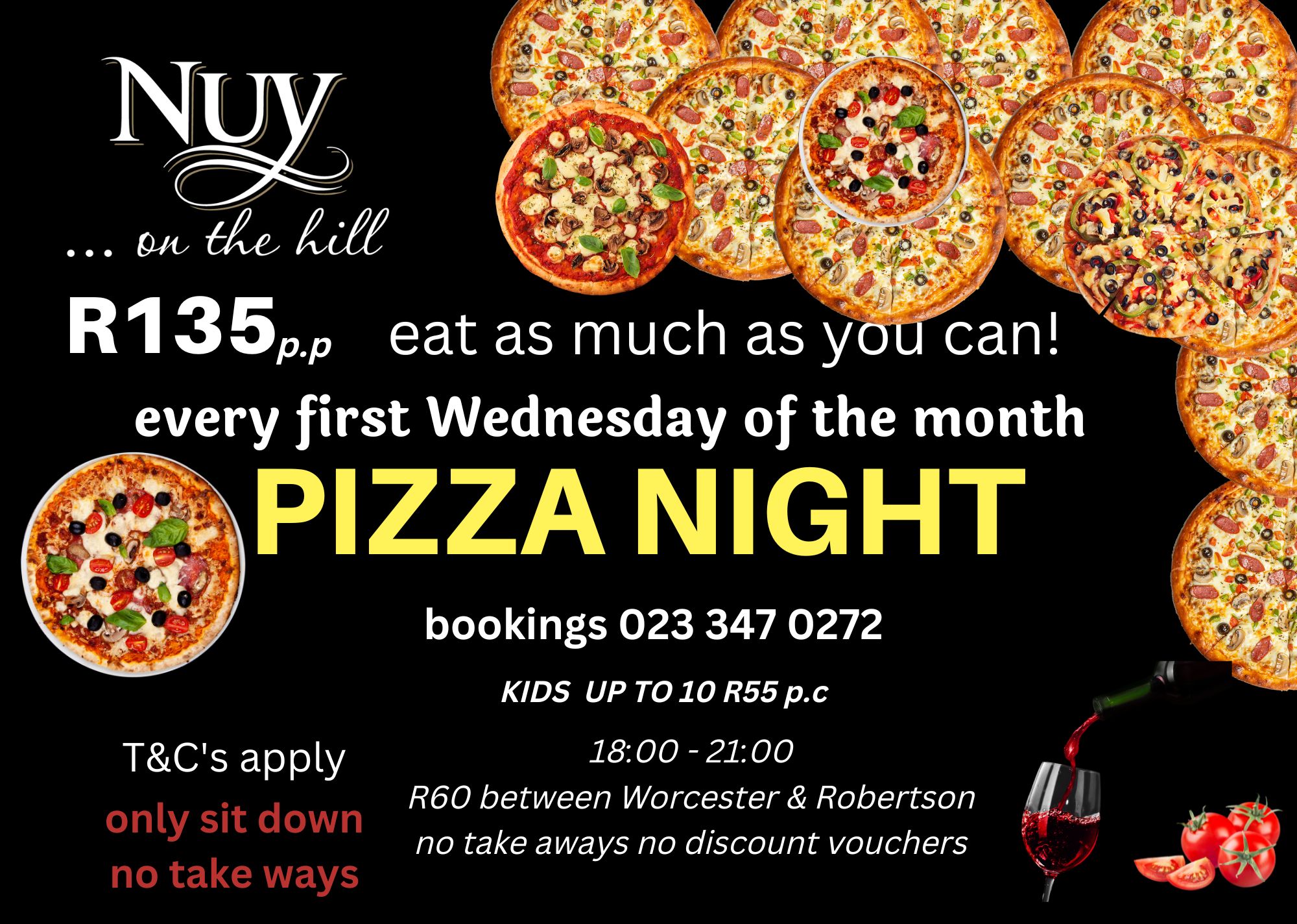 Nuy on the hill - This Wednesday 5 November 2025 is pizza... | Facebook