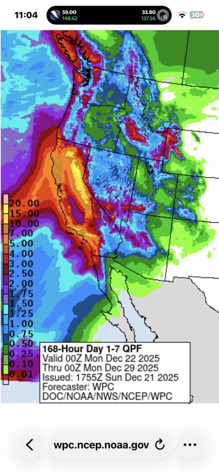 Widespread rain and mountain snow will... - Kevin Musso ABC30 | Facebook