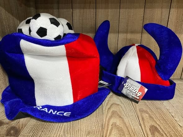 Kit Supporter France 11 Pièces – Chapeau Pêcheur, Collier Fleur, Bracelets, Lunettes, Tatouages