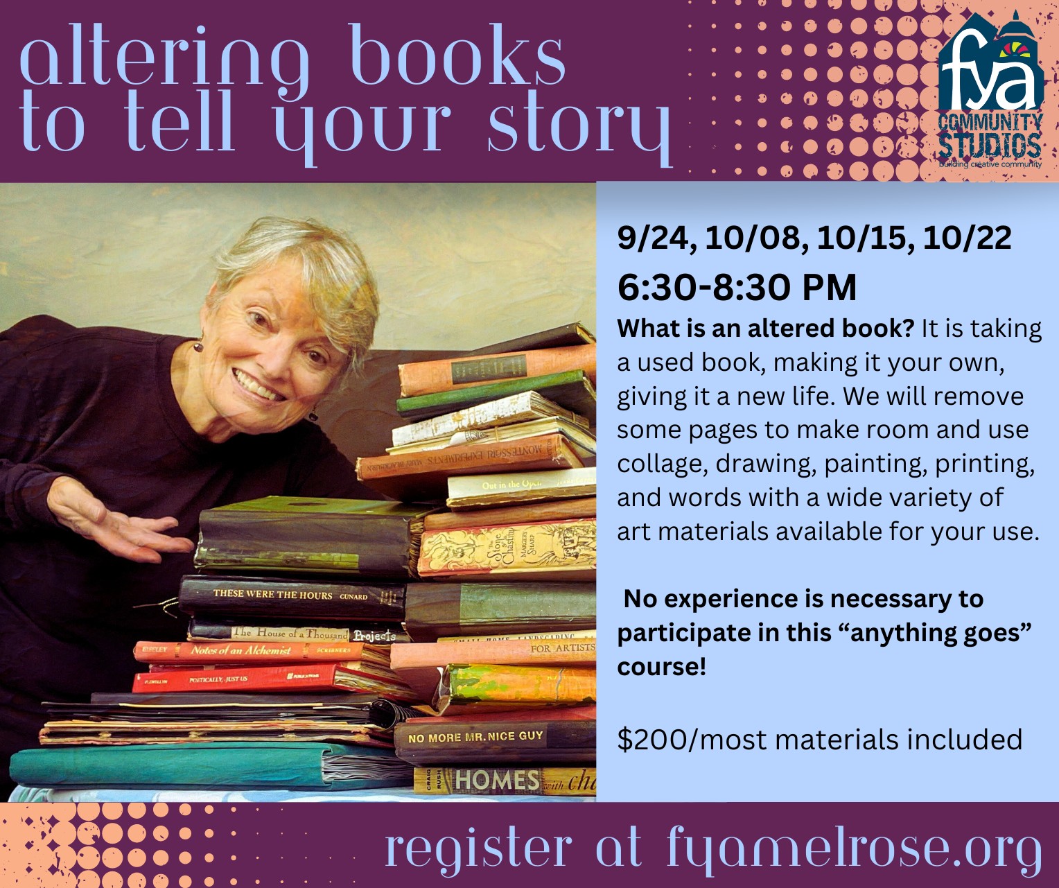 Follow - Join artist Sharon Briner Santillo for Altering Books to Tell ...