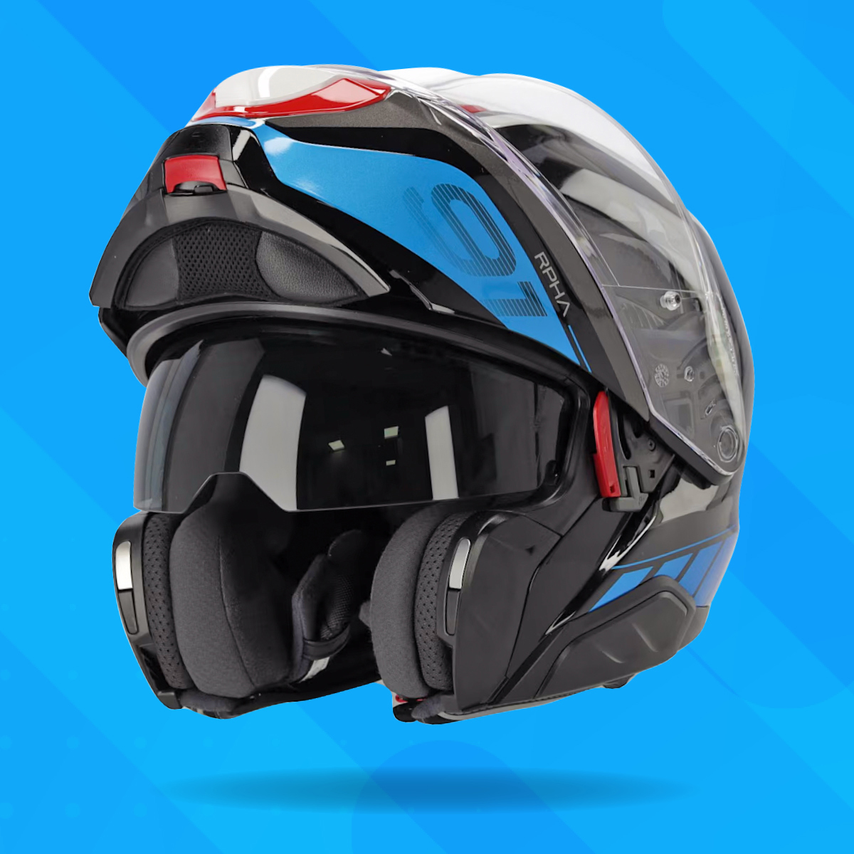 hjc flat blue mc-2f cs-mx 2 squad helmet II CROX  HELMETS US Polycarbonate composite shell The HJC RPHA 91 Rafino