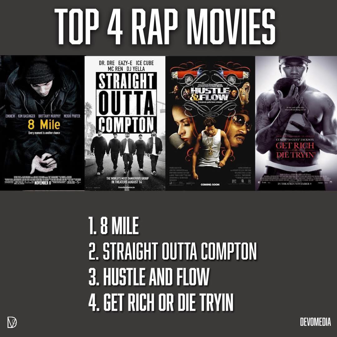 Devo Media - The top 4 rap movies 🤔 #8mile... | Facebook