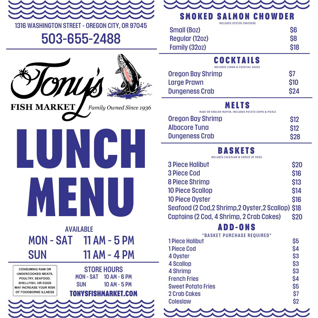 Tony's Fish Market added a new photo. - Tony's Fish Market