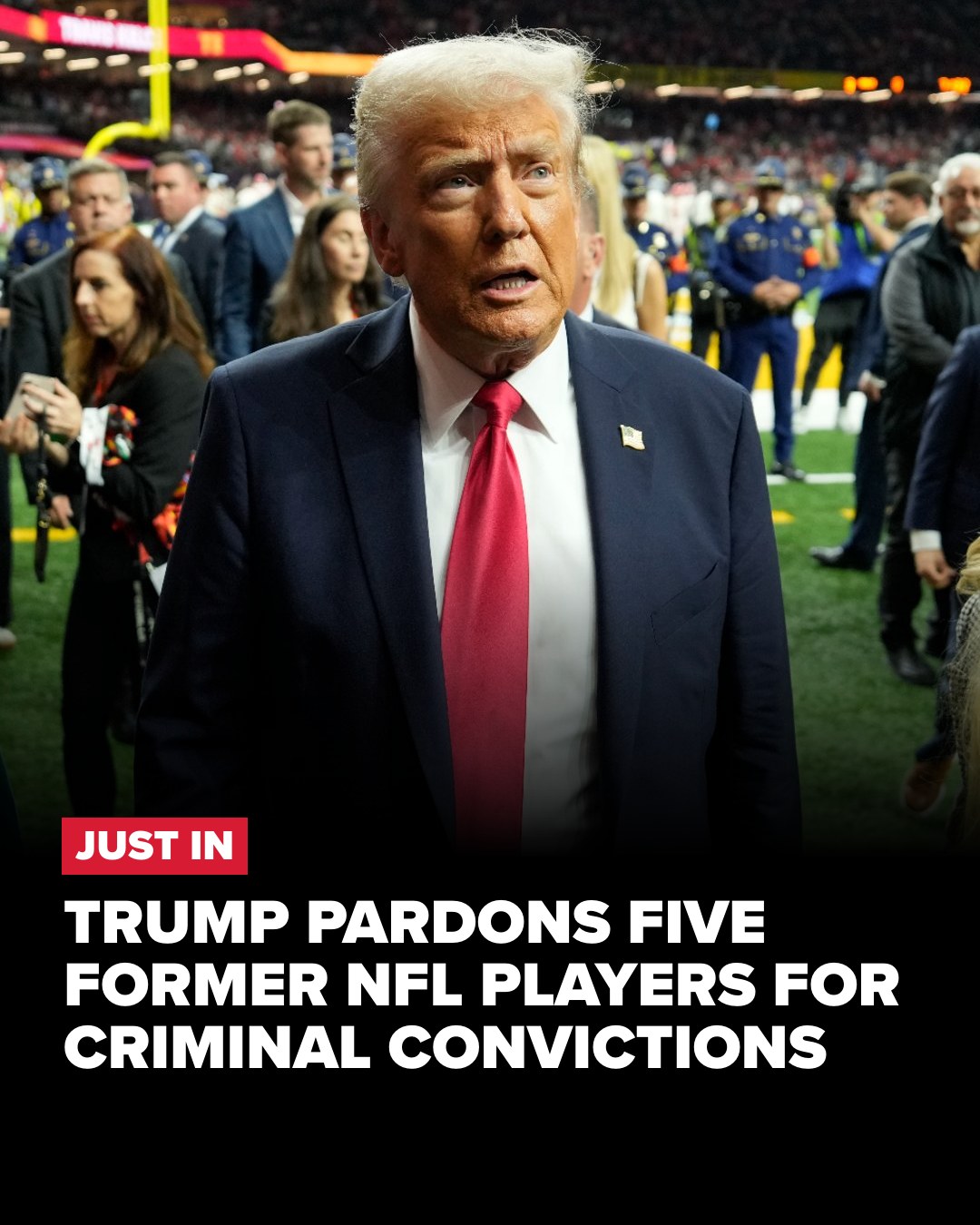 KTVB - President Trump pardoned five former NFL players —... | Facebook
