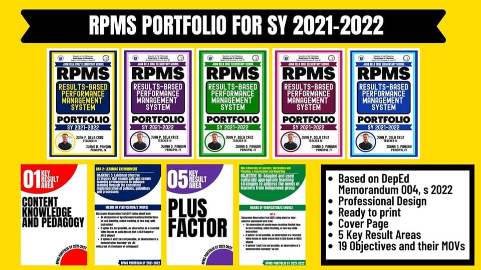 READY TO PRINT RPMS PORTFOLIO FOR SY... - Design with Chris | Facebook