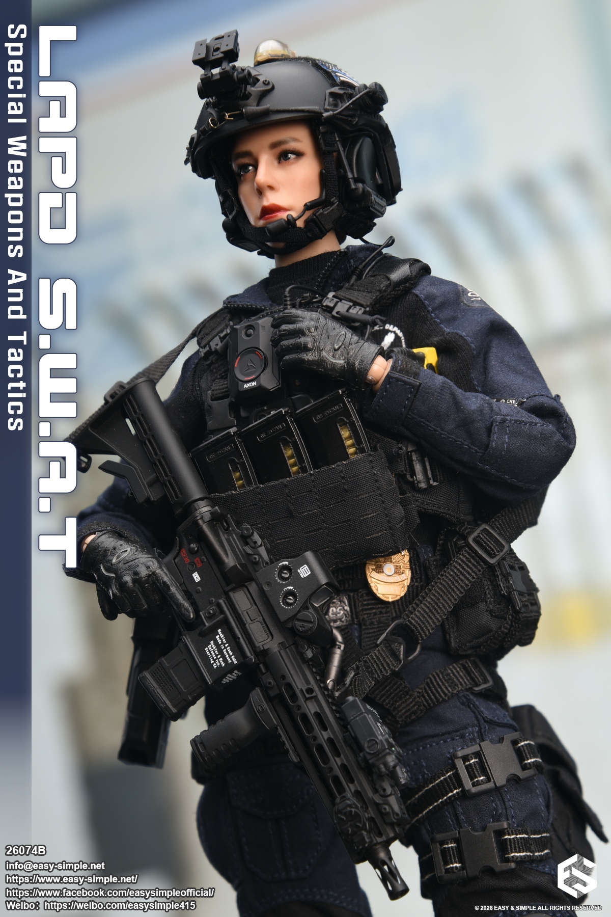Easy&Simple 26074B 1/6 Scale LAPD S.W.A.T Special Weapons and
