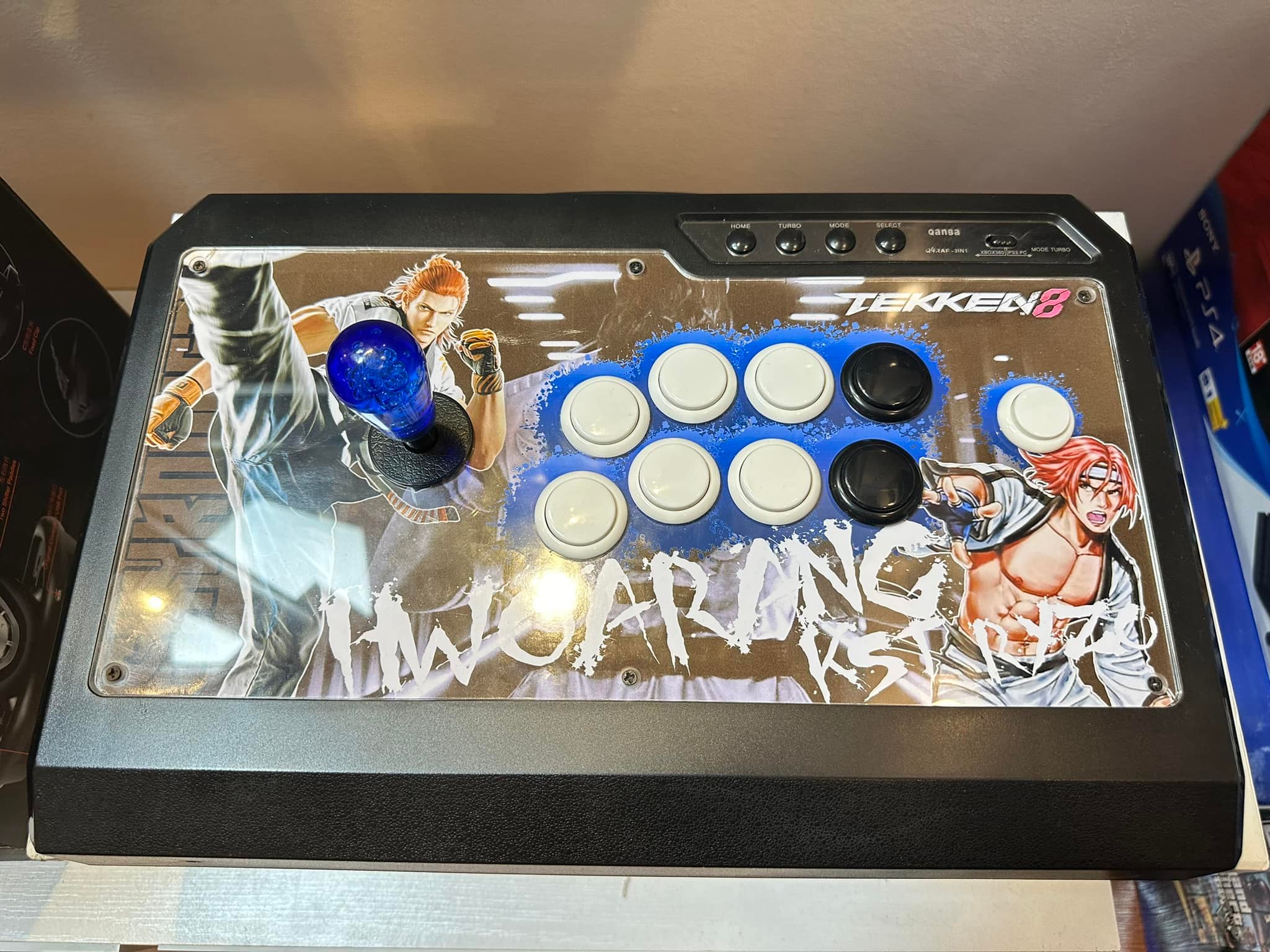 Qanba Q4RAF Fullbox.Comes with Tekken 8 Hwoarang's artwork and