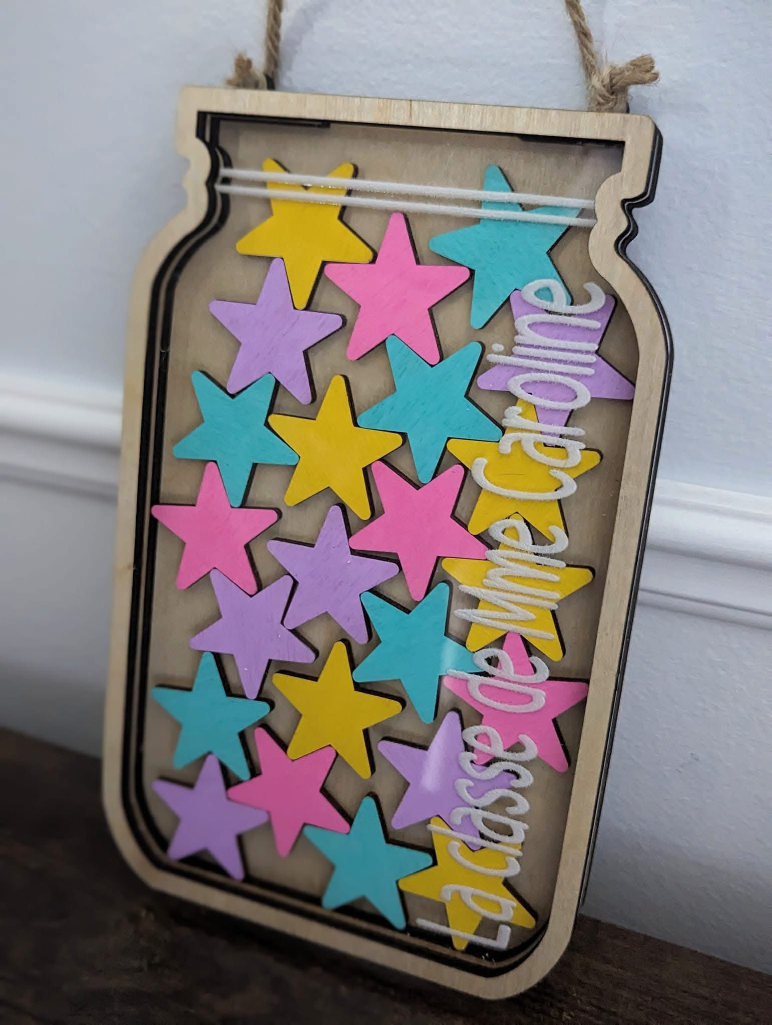 Pot De Récompense Dinosaure En Bois Pour Enfants – Avec 25 Jetons Colorés, Tableau De Comportement Et Motivation