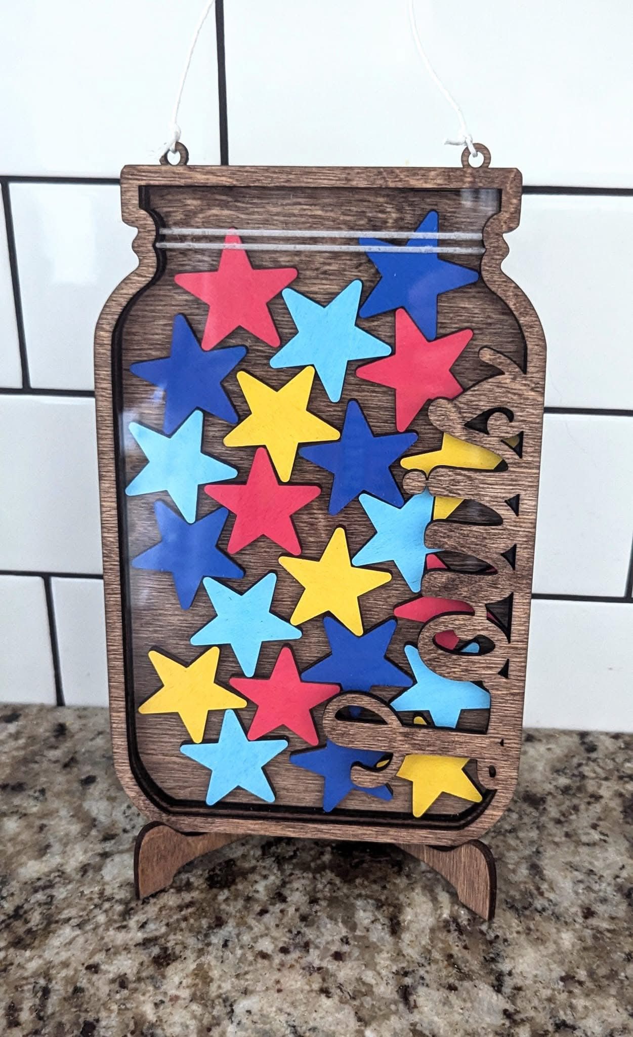 Pot De Récompense Dinosaure En Bois Pour Enfants – Avec 25 Jetons Colorés, Tableau De Comportement Et Motivation
