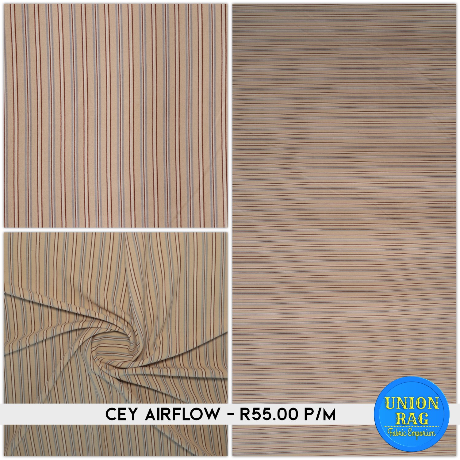 UNION RAG Fabric Emporium - *Top left image shows actual colour; or ...