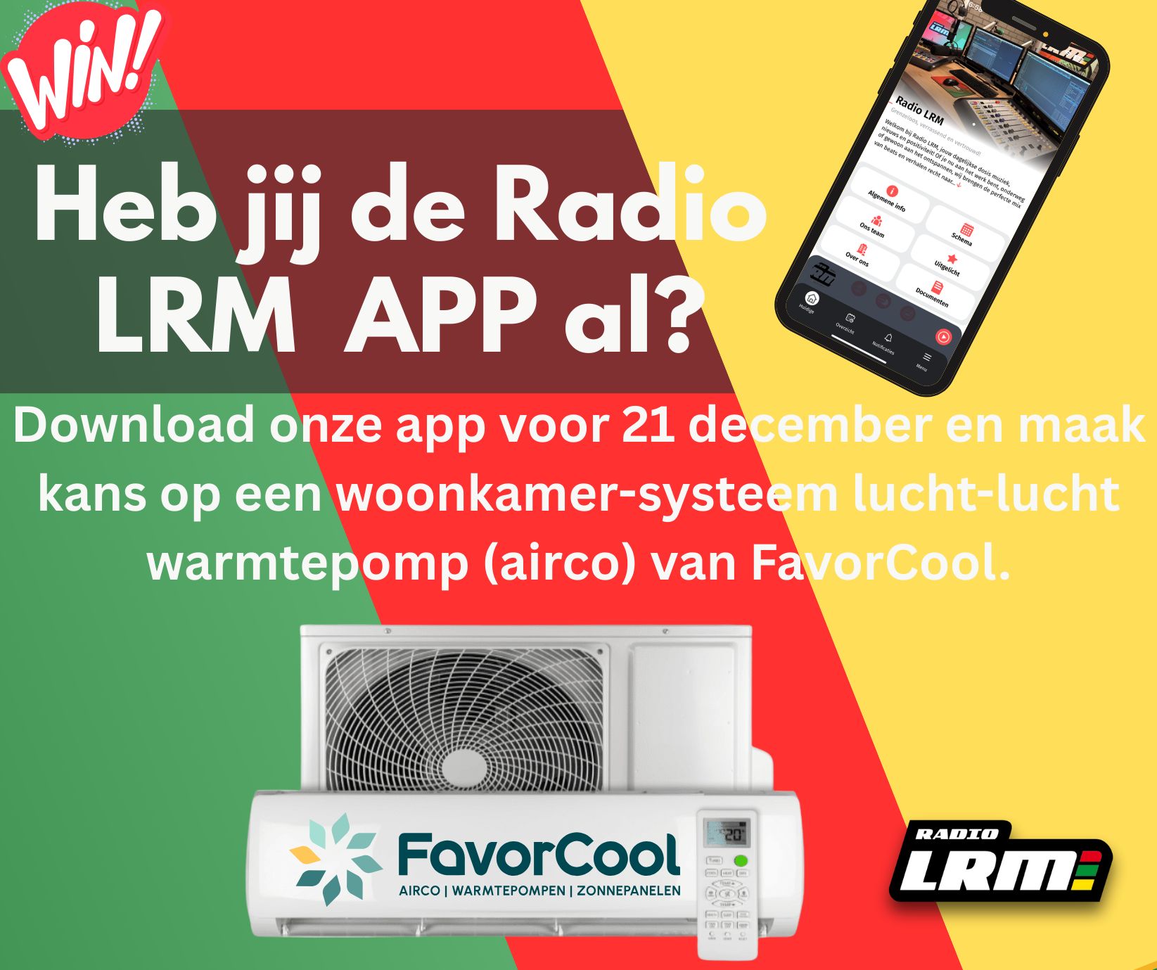 Radio LRM - ️ Win een lucht-lucht warmtepomp (airco) van... | Facebook