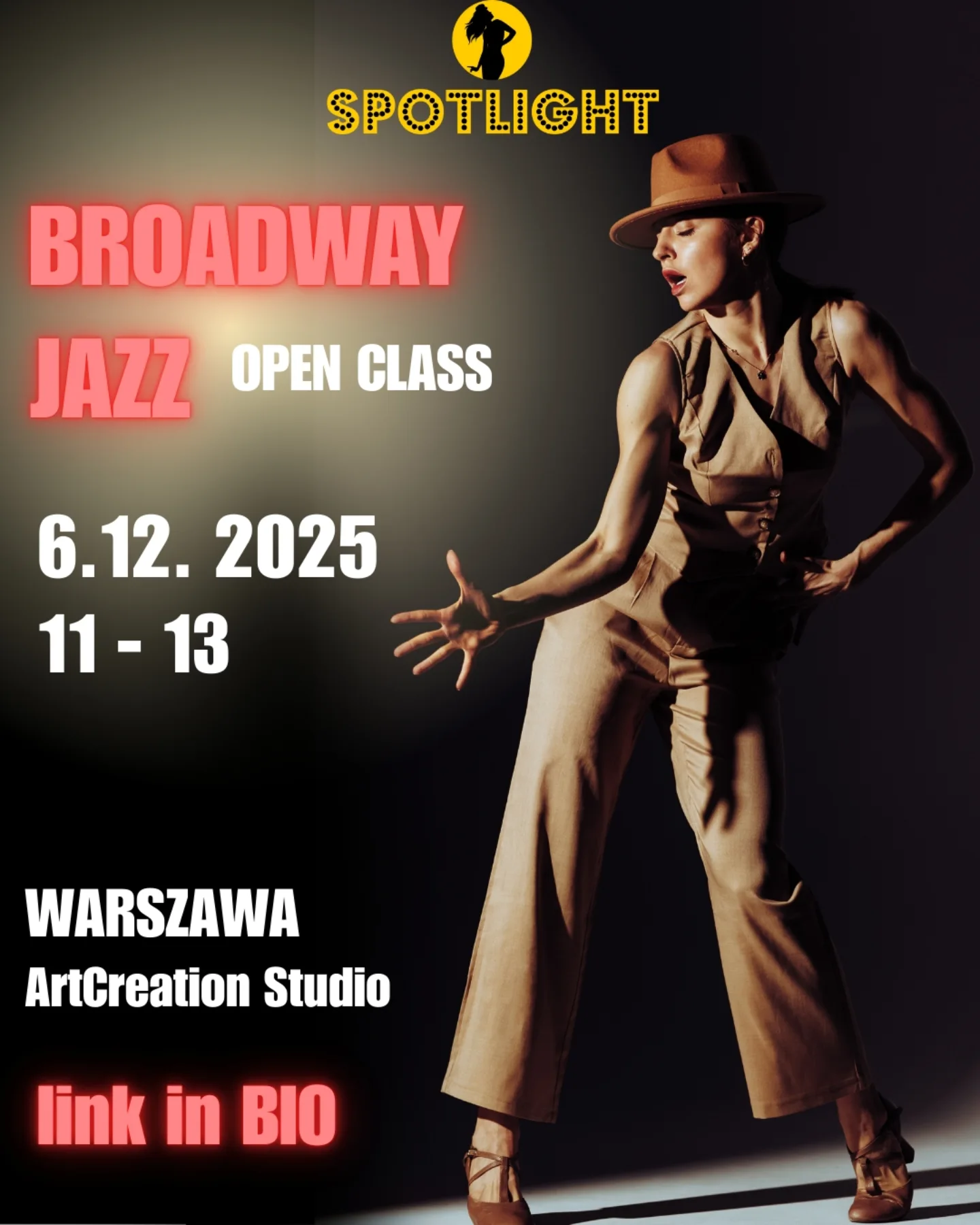 Spotlight - BROADWAY JAZZ OPEN CLASS Kiedy i gdzie? 6.12.2025, godz. 11 ...