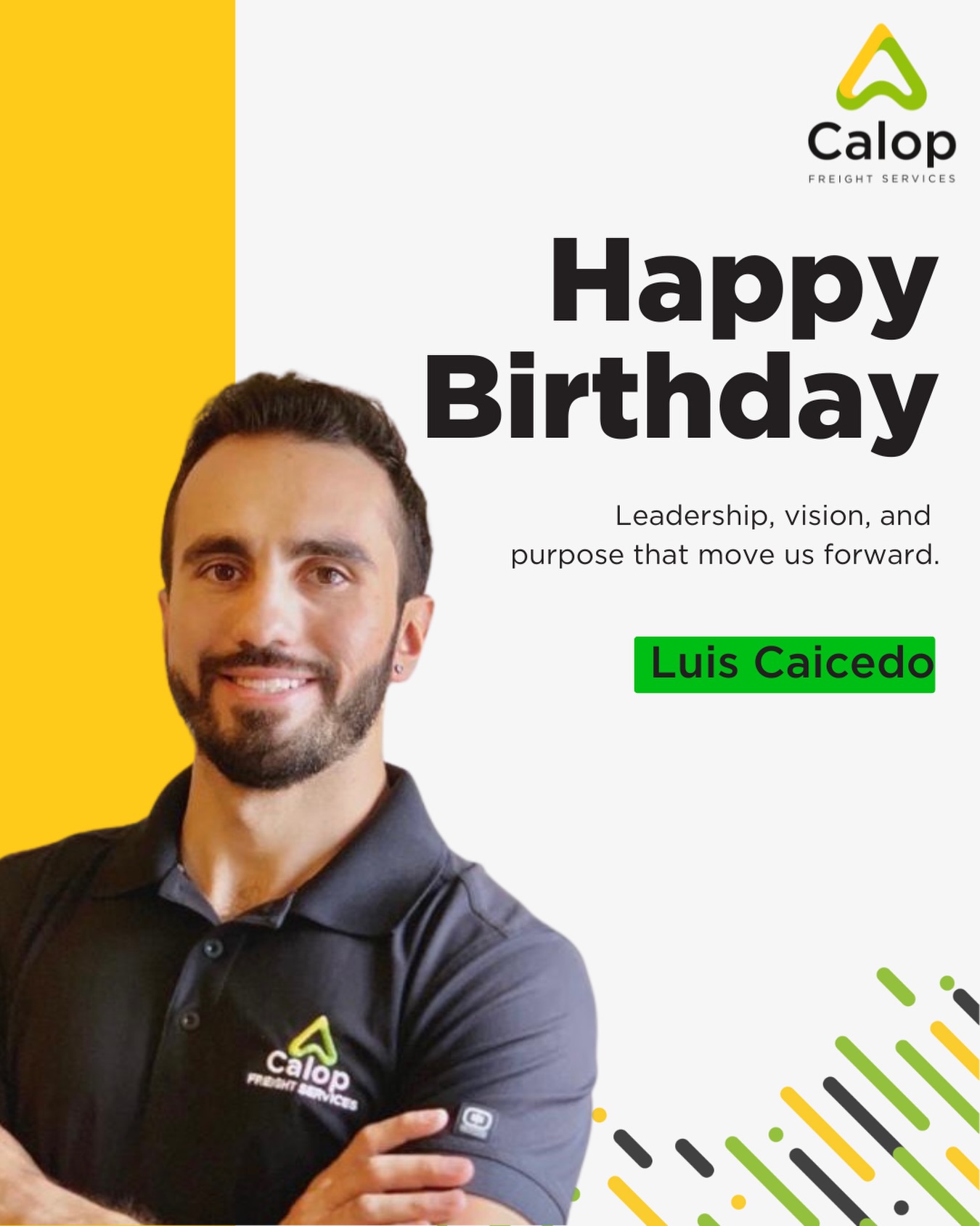 Calop - 🎂 Today we celebrate the birthday of Luis Caicedo, CEO of Calop ...