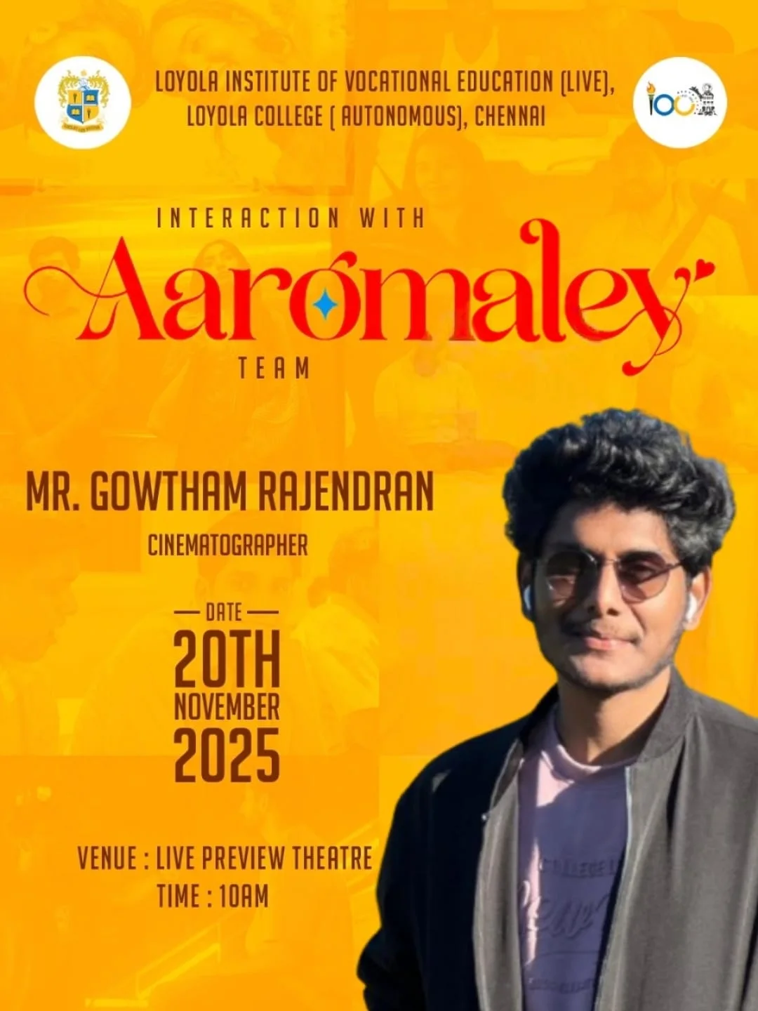 LIVE - 🎬 Interaction with the Aaromaley Movie Team! We’re excited to ...
