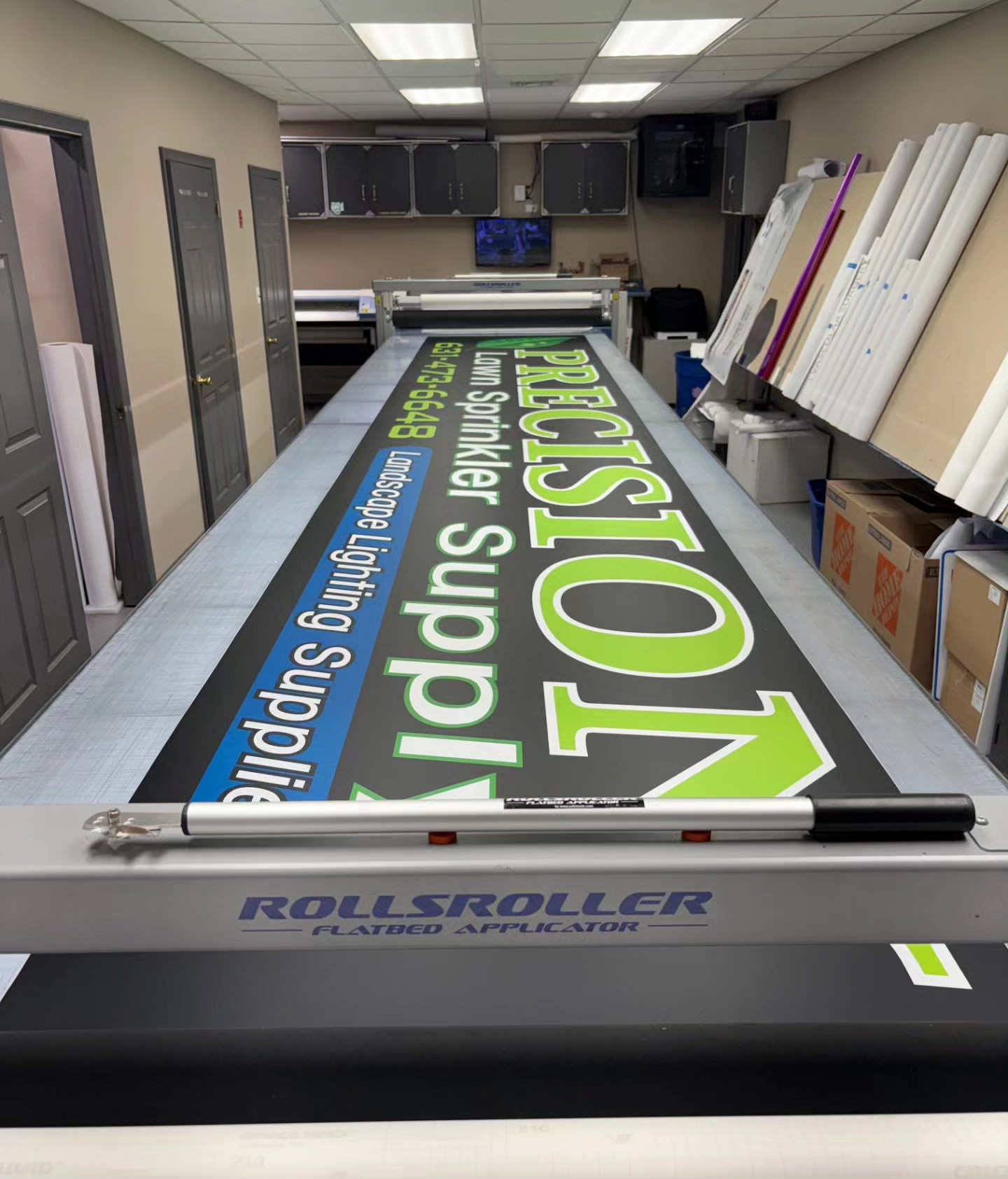 J Signs - 4’x24’ one piece lexan face with translucent digital print ...