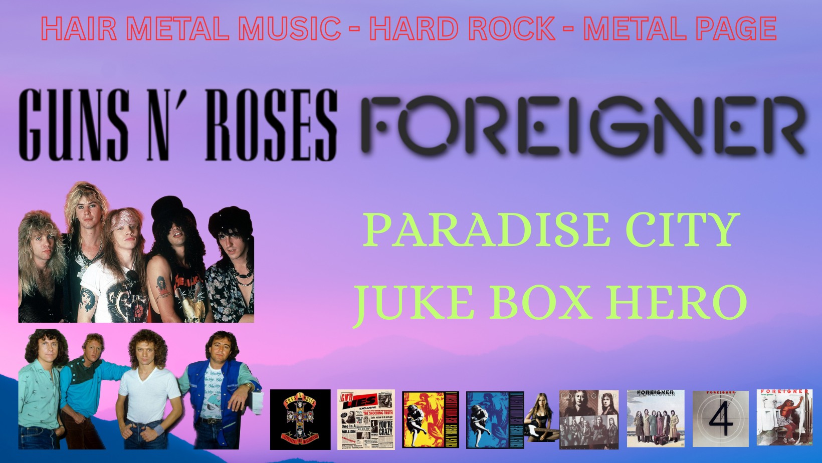 GUNS N' ROSES -VS- FOREIGNER ROUND ONE Paradise City - Guns N