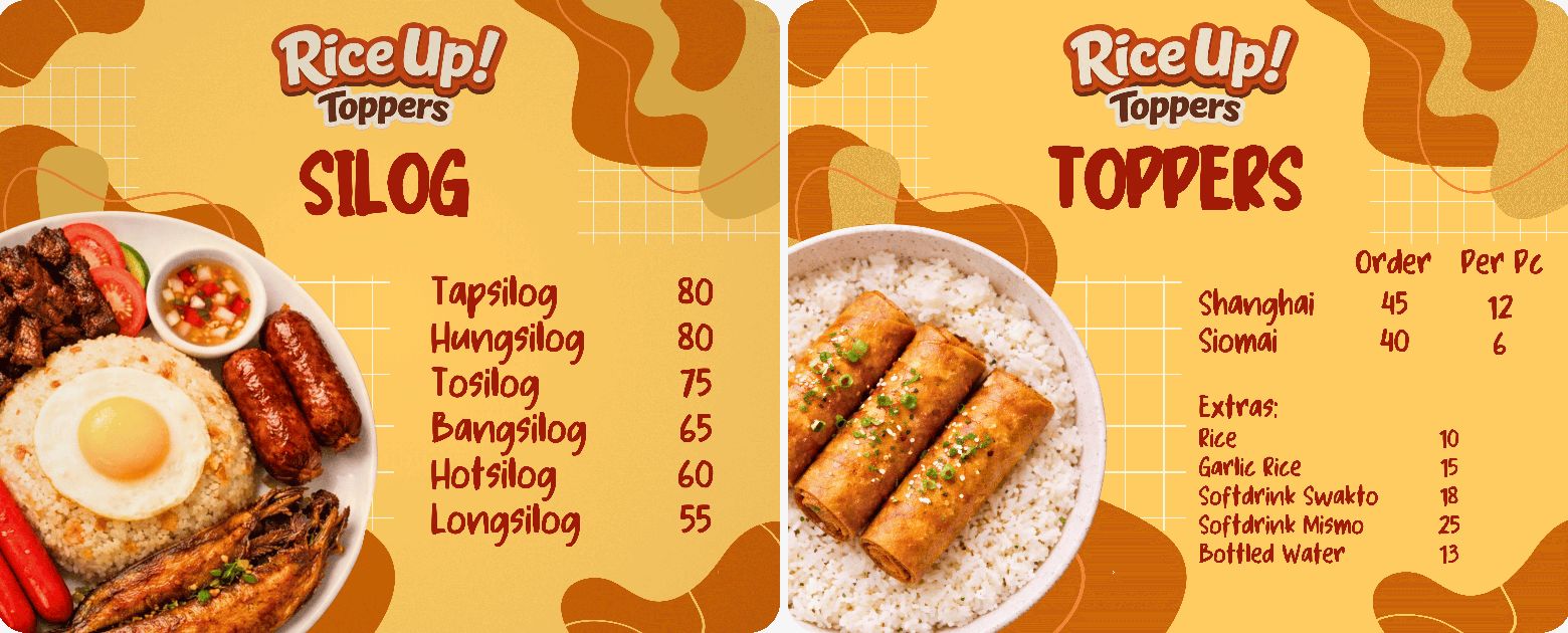 Rice Up Toppers | Tarlac