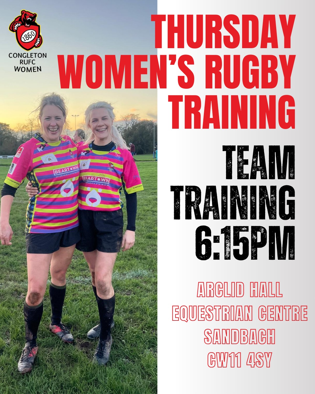 Congleton - Get your boots on and join our Womens XV! 🏃‍♀️ Join us at ...
