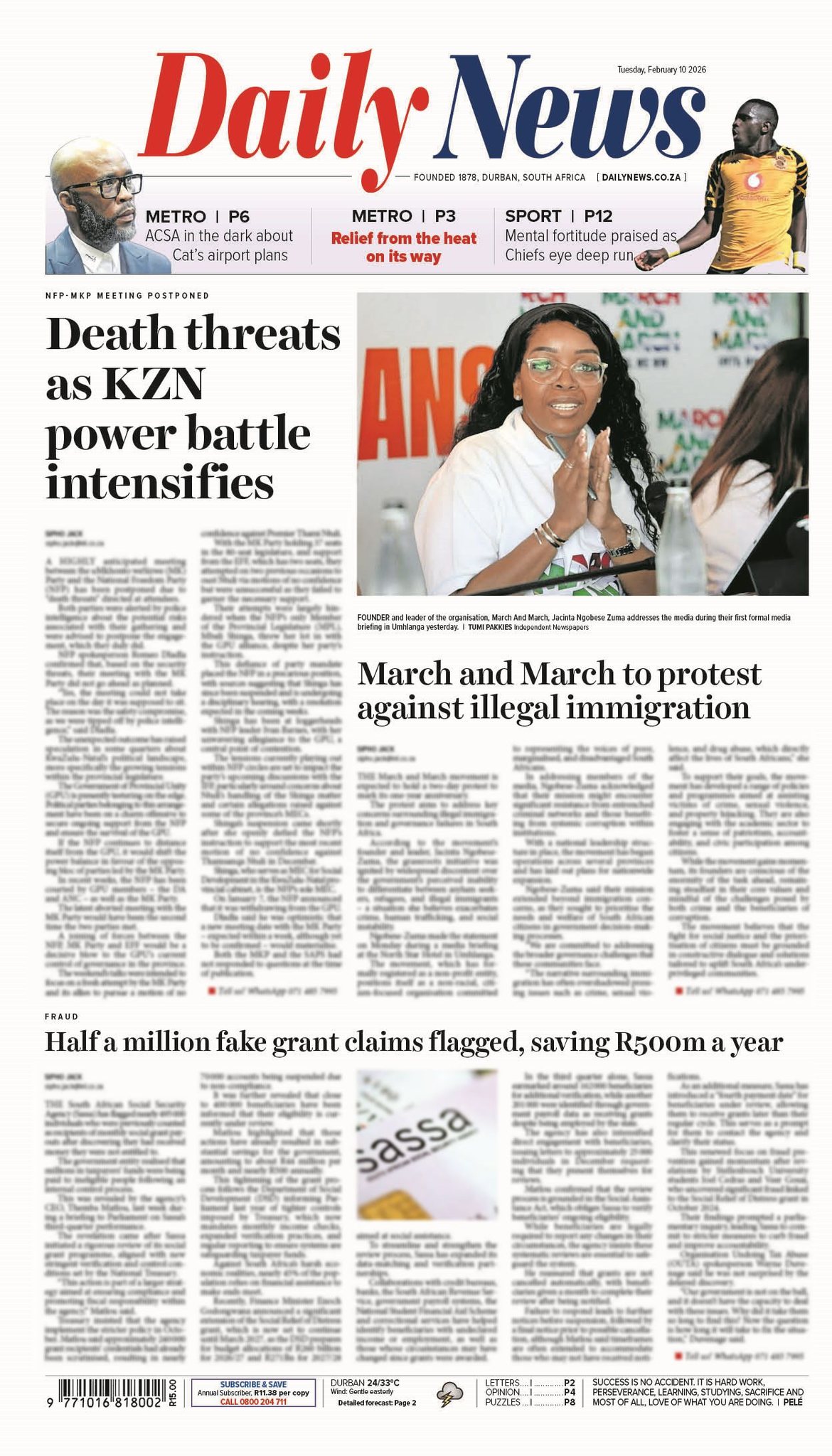 daily news article