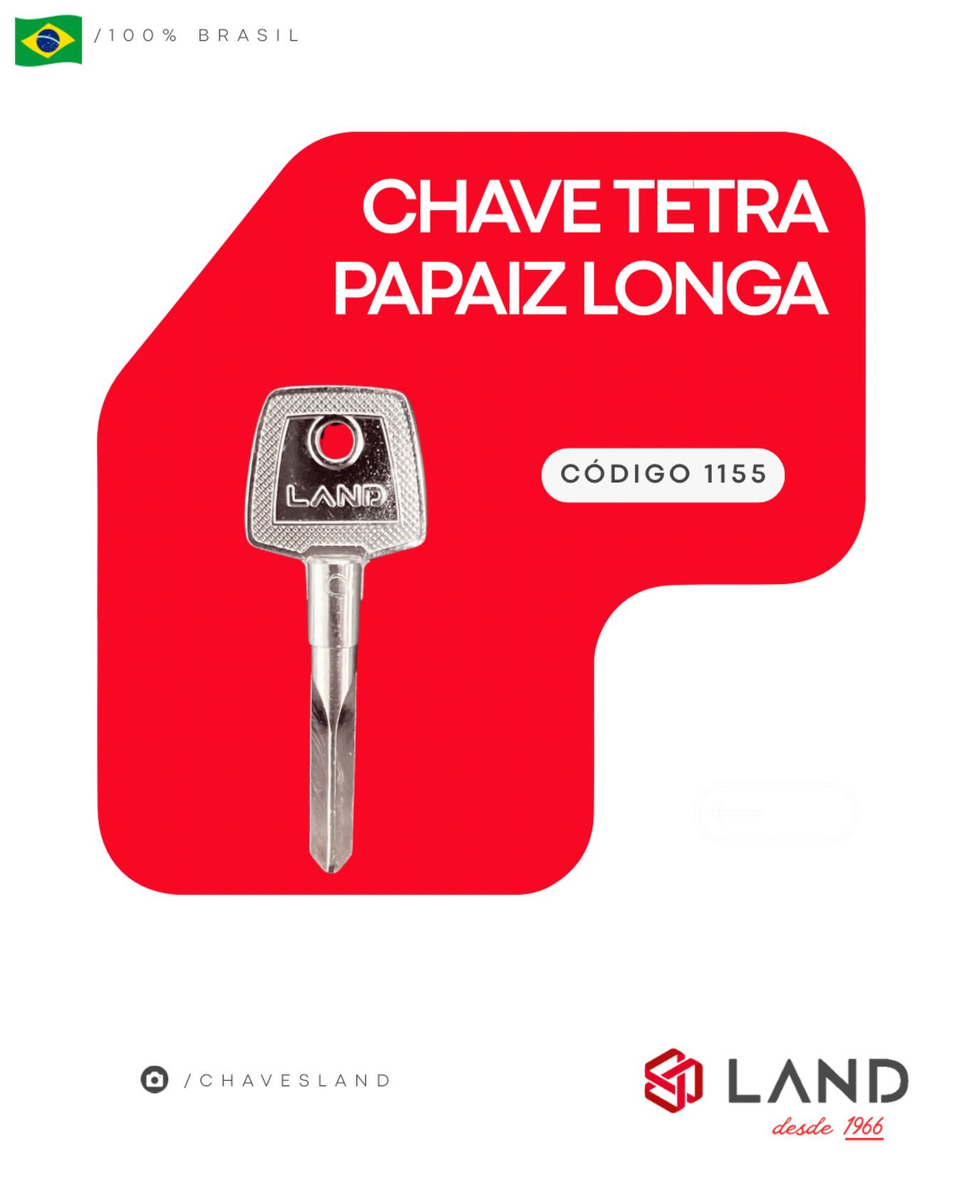 NOVIDADE NA LAND CHAVE TETRA PAPAIZ LONGA TRAVA DE SEGURANÇA