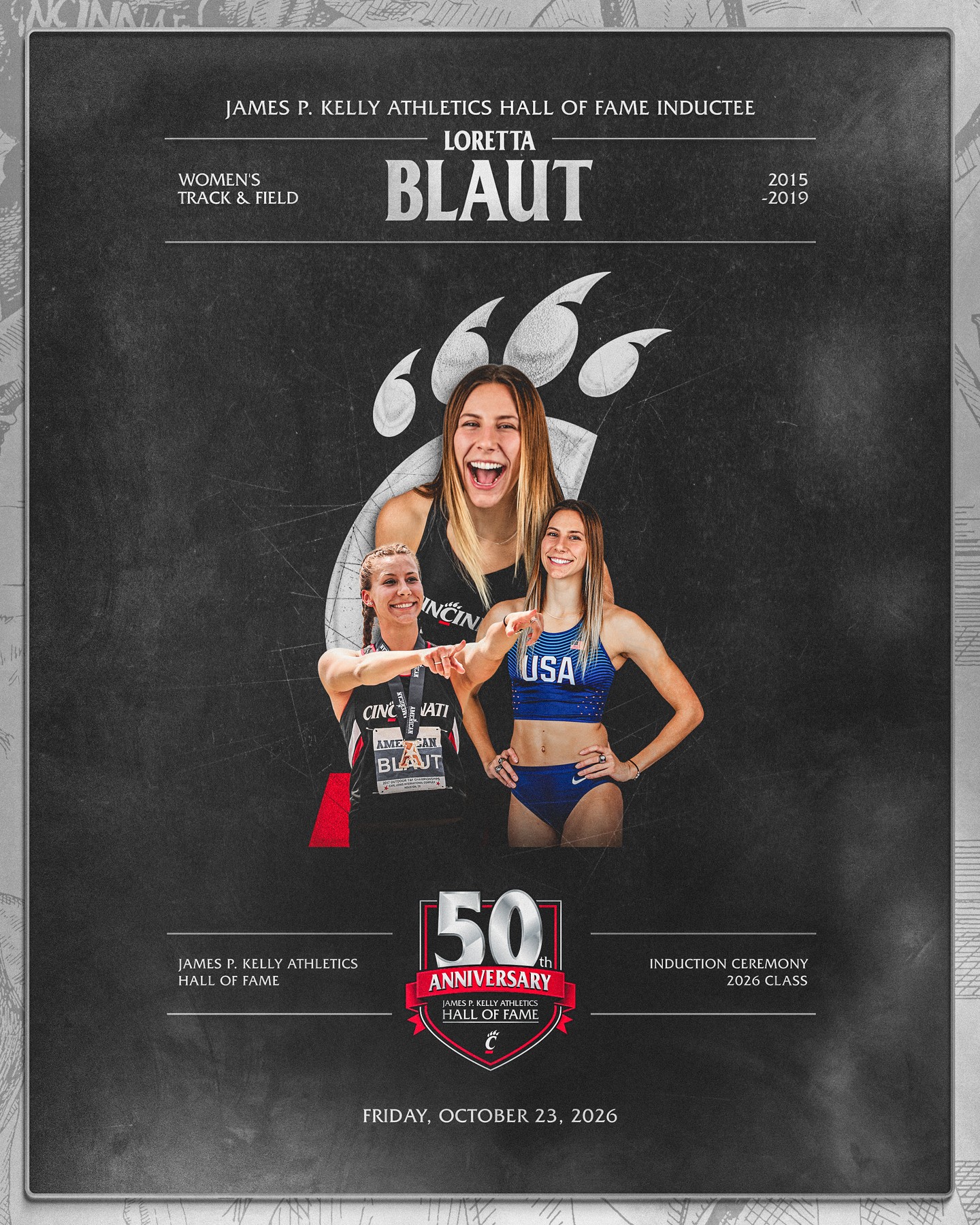 Six-time All-American - Five-time AAC Champion - Two-time national 