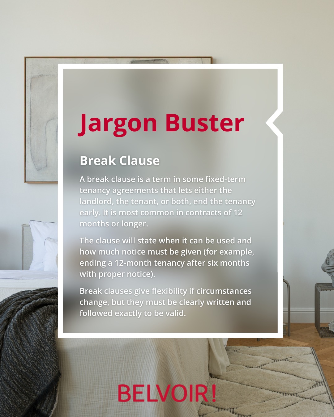 📘 Jargon Buster: Break Clause... - Belvoir Nottingham Central | Facebook