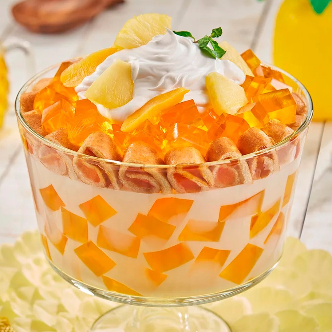 Mundo - Te comparto esta deliciosa receta de Carlota de Piña con ...