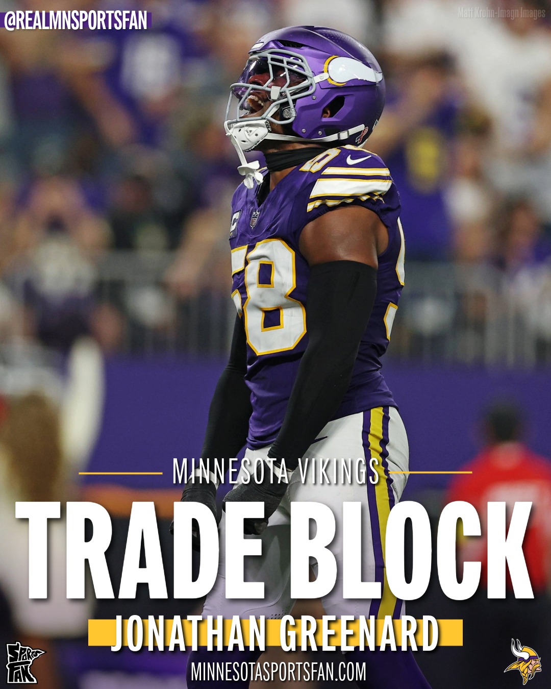 VIKINGS OPEN TO TRADING JONATHAN GREENARD Adam Schefter reports